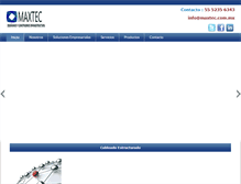 Tablet Screenshot of maxtec.com.mx