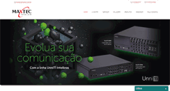 Desktop Screenshot of maxtec.com.br